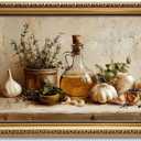 Vintage Gold Framed Wall Art Kitchen Farmhouse Food Still Life Wall Decor, 24"L x 16"W