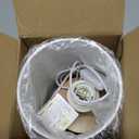 Cat Lamp, Cat Night Light,3 Color Night Light Wood Nightstand Desk Base Flaxen Fabric Shade for Bedroom Living Room, Cats Lovers Gifts, LED Bulb Included