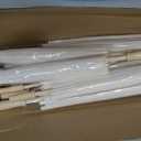 SAYAYA 12 Pack White Paper Umbrellas for Weddings, 33" & 23.6" DIY Oiled Paper Parasols Bulk Set, Chinese Japanese Parasol for Party Decor, Photography Props, Bridal Shower Crafts, Family Events