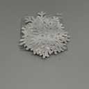 Zonon 45 Pieces Snowflake Cutouts Decorations, Winter Christmas Snowflake Paper Cutouts with Glue Point Dot for Bulletin Board Winter Party Home Class Office Decor Accessories (Silver,White)