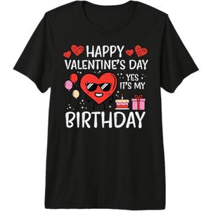 Happy Valentines Day Birthday Bday Men Women Kids Toddlers T-Shirt, Size S