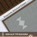 BEQHAUSE-Kitchen-Rugs-Anti-Slip-Kitchen-Mats-for-Floor Absorbent Kitchen Mat Set of 2 Washable Kitchen Runner Rug with TPR Non Skid Backing,Brown 24x35inch/24x60inch