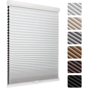 MYshade Cordless Blackout Cellular Shades, 1.5" Honeycomb Window Blinds for Bedroom & Nursery, Thermal Insulated, Noise Reducing, Privacy Shades, Inside or Outside Mount (32" W x 64" H, White)