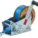 OPENROAD Boat Winch 3500lbs Hand Winch, with 32ft Blue Strap and 2 Speed switchable, for Boat Trailer Towing Winch