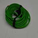 YAMATIC Super Flexible Pressure Washer Hose 100FT for Power Washer Replacement, Kink Resistant Extension With Leak-Free M22 Female & 3/8" Quick Connect Adapters, 1/4" 3200 PSI, Green