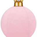Jetec 1Pc 32 Inch Giant Velvet Christmas Inflatable Balls Ornament Flocked Xmas PVC Inflatable Flocked Ball Ornaments for Christmas Holiday Outdoor Blow up Yard Decor(Pink)