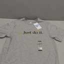 Nike Mens Sportswear Club T-Shirt (Just Do It Swoosh) (Medium, Dark Grey Heather)