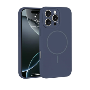 ZhyzRhsm Magnetic for iPhone 16 Pro Case Compatible with Magsafe Full Lens Protection, Silicone Cover Inner Lining Shockproof Phone Case for iPhone 16 Pro Blue