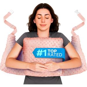 Zomaple Post Mastectomy Pillow Post Surgery  Post-Op Essentials, Breast Augmentation/Reduction & Mastectomy Recovery Supplies  Washable Cover for Comfort & Support (Pink Gold)