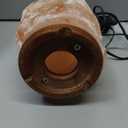 POHS 7 Inches,4-5 lbs, 100% Authentic Natural Himalayan Pink Salt Lamp, Hand Crafted Wooden Base, with on & Off Switch