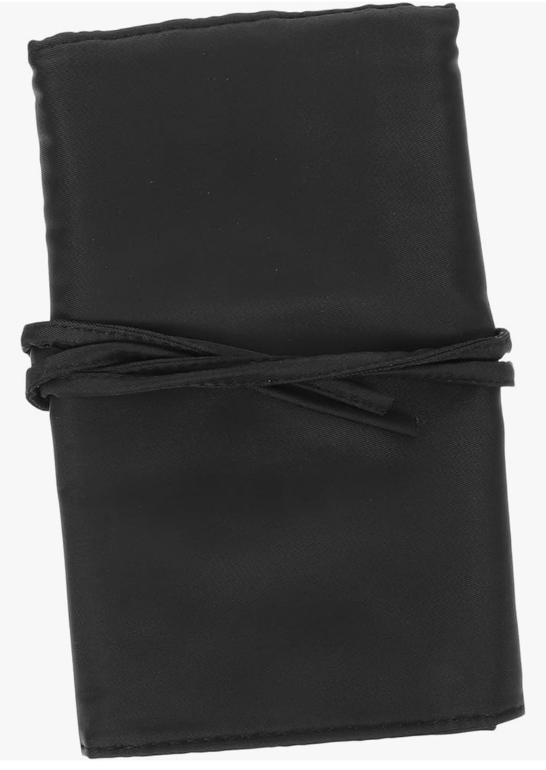 Angoily Makeup Brush Organizer Bag Foldable Roll-up Design for Easy Storage Compact Travel Cosmetic Pouch for Brushes for Artists Friends Family