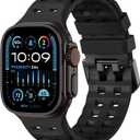Adorve Compatible with Apple Watch Ultra 3/2/1 Band 49mm for Men - Ocean Sport Strap Rugged Waterproof Silicone Replacement Bands for iWatch Series 11 10 9 8 7 6 5 4 3 2 1 SE 46mm 45mm 44mm 42mm