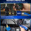 Orion Motor Tech Coolant Pressure Tester Kit, 33pc Master Coolant Vacuum Refill Kit with 23 Radiator Adapters, Radiator Cooling System Pressure Tester Kit with Vacuum Pump Vacuum Purge & Refill Tool