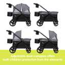 Baby Trend Navigator PRO 2-in-1 Stroller Wagon, Dash Black