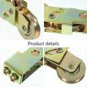 POPETPOP Sliding Door Tandem Roller Aluminum Alloy Sliding Door Rollers Replacement, 250lbs Load Capacity for Glass Patio Shower, Easy Installation