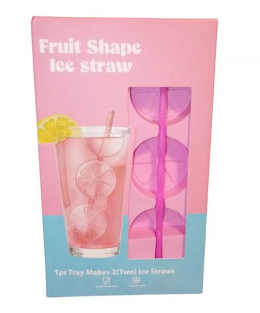 Ice Cube Straw Mold, Pack of 3