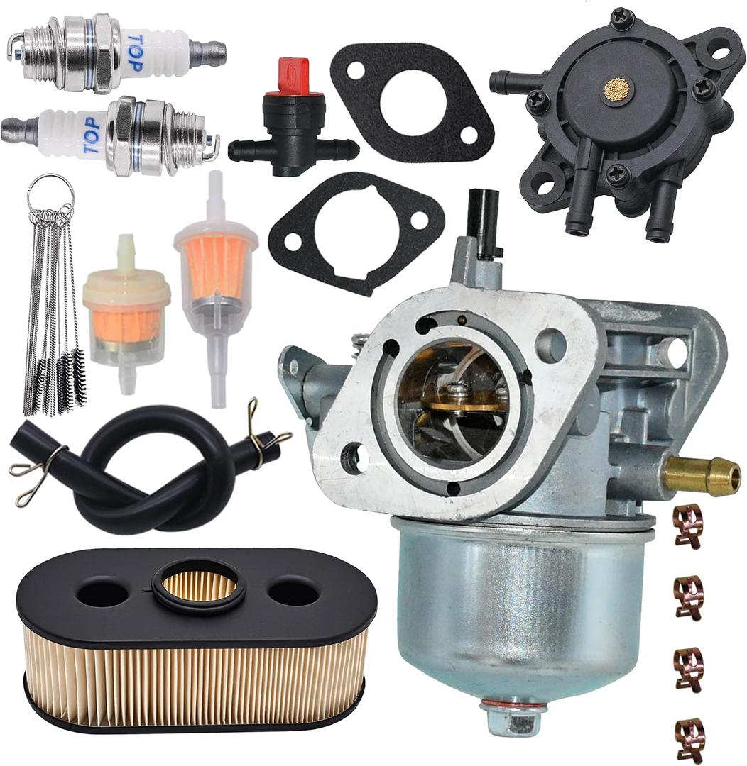 15003-7061 Carburetor Kits for Kawasaki FH381V FH430V FH541V FS481V EngineReplace for 15003-7047 15003-7054 15004-7057 15003-7107 With Fuel Pump and Air Filter