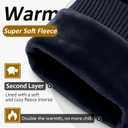 Welvgnnce Women's Winter Warm Gloves With Touch Screen Texting Fingers, Windproof, Fleece Lined, Thick Warm Gloves (Blue)