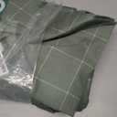 JELLYMONI 100% Cotton Bed Sheets Set  Green Plaid, Queen Size, Soft Bedding with Deep Pocket Fitted Sheet, Flat Sheet & Pillowcases (1101)