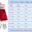 Princess Adventure Costume For Girls Ocean Outfit Fancy Dress Up (7-8 Years, Red)