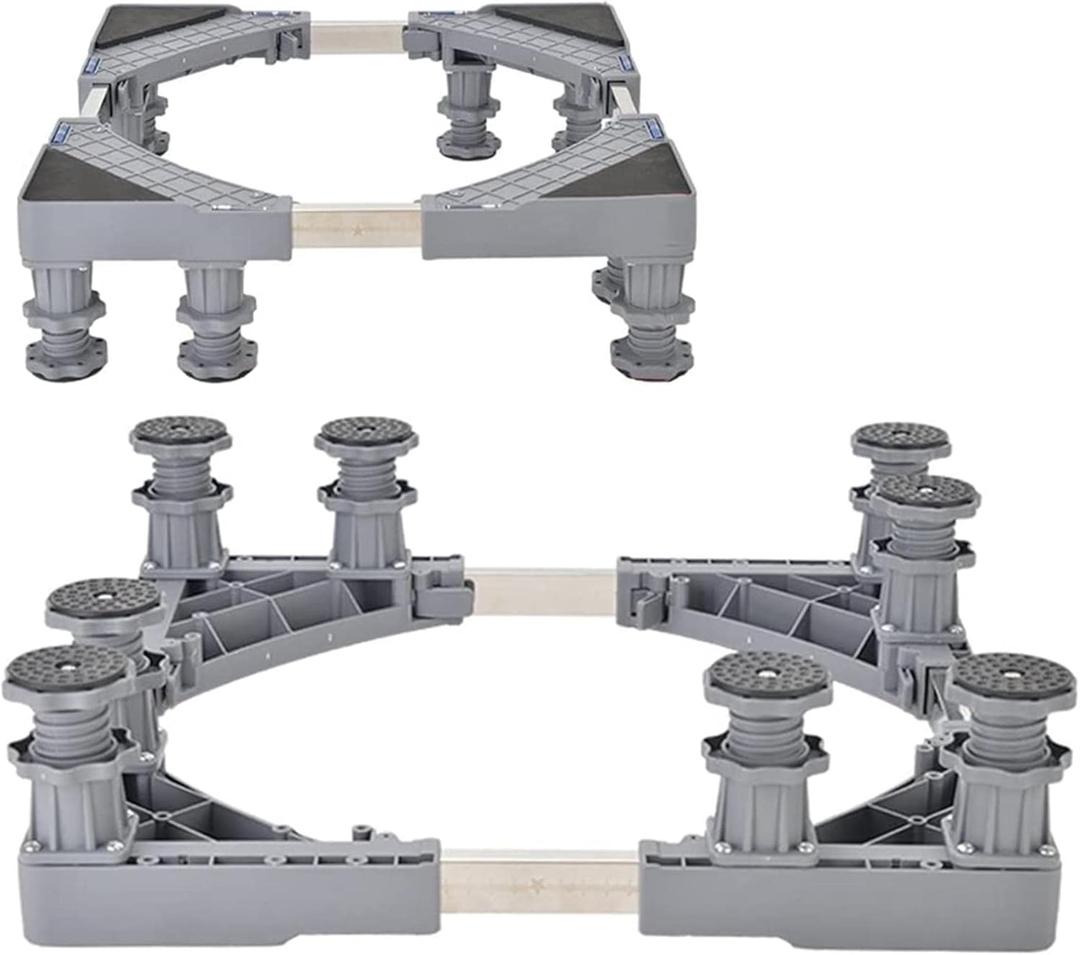 Washing Machine Stand BaseAdjustable Base Machine Base Stand Length/Width 46-68cm Refrigerator Holder Bracket Fridges Floor Trays Air Conditioner Stent Anti-vi,8 Legs