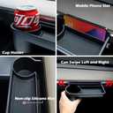 Car Glove Box Organizer Storage Box Multifunctional Car Passenger Side Cup Holder Tray for Model 3 Model Y