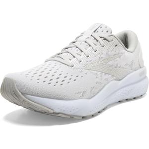 Brooks Womens Ghost 16 Neutral Running Shoe (8, White/White/Grey)