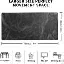 Topographic Contour Extended Big Mouse Pad Large,Gaming Mouse Pad Desk Pad,27.6x11.8 Inch Long Computer Keyboard Mouse Mat Mousepad with 3mm Non-Slip Base and Stitched Edge for Gaming and Office