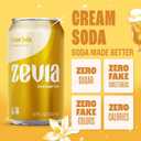 Zevia Zero Sugar Soda, Cream Soda, 12 oz Cans (24-Pack)  Naturally Sweetened, Non-GMO Project Verified, Gluten-Free, Vegan (EXP 04/20/27)