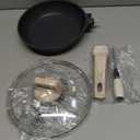 CAROTE Non Stick Frying Pan Skillet, 8" Nonstick Fry Pan with Glass Lid, Egg Pan Omelet Pans, Granite Cookware, PFOA Free (Classic Granite, 8-Inch)