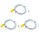 K Type Mini-Connector Thermocouple Temperature Probe Sensor K Type Thermocouple Wire Temperature Sensing Line Measure Range -40 to 400 Celsius, Compatible with TM902C/ TES1310 (10 Meter)
