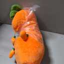 MMTTAO Carrot Plush Toy Vegetable Stuffed Animal Pillow Carrot Plushie Toy Stuffed Cute Soft Plushies Collection Fluffy Hugging Plush Pillow Cushion Home Decoration Gift for Kids Girls Boys, 28Inches