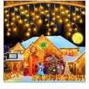 Christmas String Lights, 100 Ft Multicolor C9 Outdoor Christmas Lights with 100 Strawberry Led Bulbs, Connectable UL Certified for Outdoor Indoor Roofline Holiday Backyard Xmas Decor