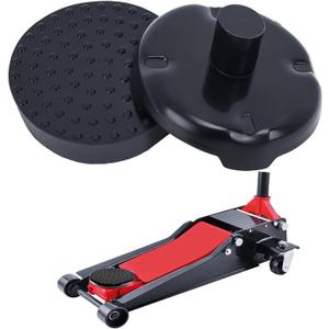 Floor Jack Saddle, Floor Jack Saddle with Rubber Pad, 4.8 Inch in Diam,1-1/8 Stem, 4 Tons Load-Bearing Fits Many Floor Jacks