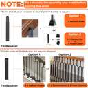 Sidasu 10-Pack Iron Balusters for Staircase Interior, Knuckle Design