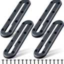 Hohean Kayak Track, Kayak Low Profile Track for Fishing Rod Holder, Kayak Track Accessories for Cup Holder, Kayak Accessories Mount Track, Kayak Rail Track for Paddle Holders (7 Inch)