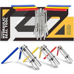 Hydraulic Seal Installation Tools, Hydraulic Cylinder Piston Repair Seal Kit, U-Cup Rod Seal Installation Tool Kits Upgraded Seal Twistor Install Tool Set (3 PCS)
