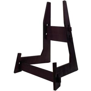 15.5 Inch Large Plate Stands for Display, Wooden Picture Frame Stand, Decorative Easel Holder for Plates, Bowl, Plaque, Pictures, Books (Brown, 1 Pack )