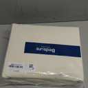 Bedsure 100% Washed Cotton Duvet Cover Queen Size - Ivory Minimalist Cotton Duvet Cover Linen Like for All Seasons - GentleSoft Plain Simple Bedding, 3 Pieces (Ivory, Queen, 90"x90")