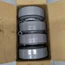 6x2"Heavy Duty Caster Wheels -Industrial Caster Wheels,Rubber Wheels- Set of 4 with up to 2800 LB Capacity
