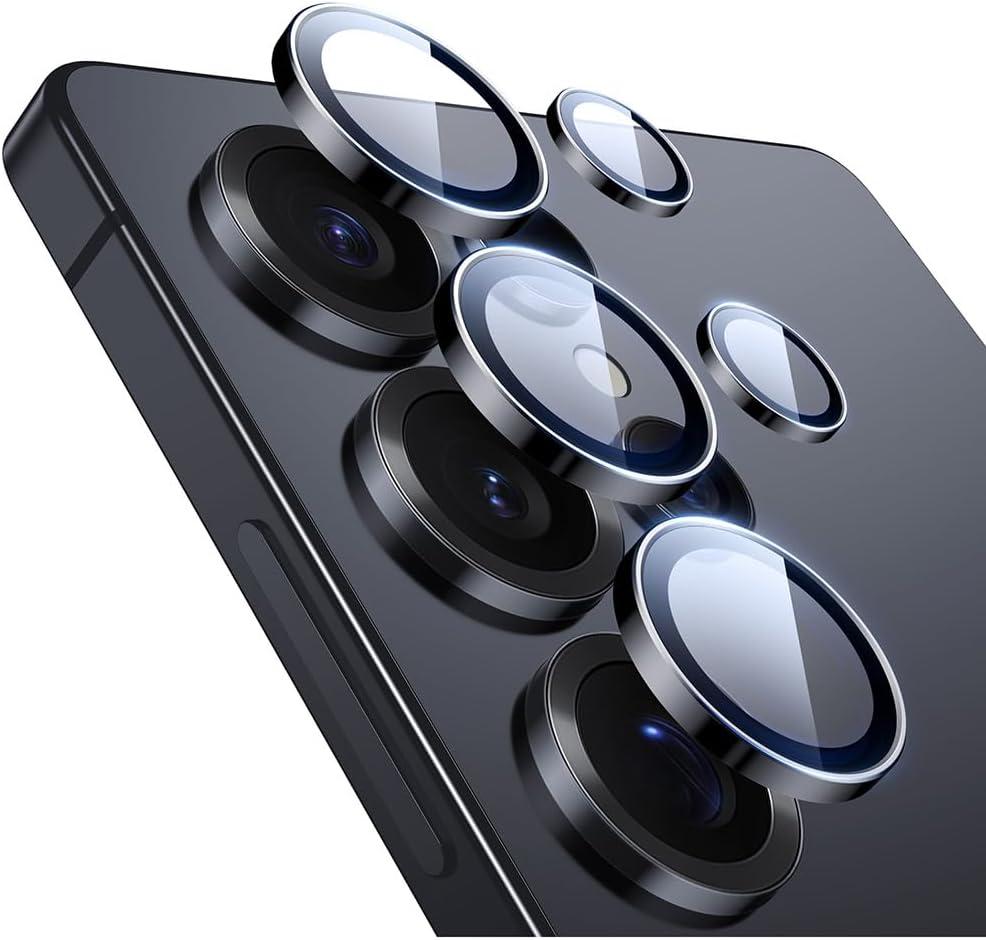 ESR for S2026 Ultra Camera Lens Protector, Individual Lens Protectors, 9H+ Tempered Glass with Aluminum Edging, Ultra-Thin Case Friendly, 1 Set, Black