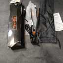 Terviiix Small Flat Iron for Short Hair, Temperature Adjustable Pencil Flat Iron Fast Heat Up, 3/10 Inch Beard Straightening Iron Dual Voltage with Tourmaline Ceramic Plates, Auto Shut Off (Orange)