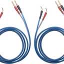 KK ZB-SB 1pair Set(4banana&4pin) HiFi OFC Speaker Wire, Banana Plug to Pin Type Plug, 1.5M(4.92ft)/3M(9.84ft)/5M(16ft)/7M(22.9ft), KK ZB-SB