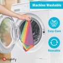 Orighty Microfiber Cleaning Cloth, 24 Pack Highly Absorbent Cleaning Rags, Household Cleaning Supplies, Reusable Lint Free Cloths Microfiber Rag for House, Kitchen, Car Care, 12x11 inch (Multicolor)