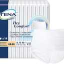 4 X TENA Dry Comfort Underwear, Extra Large, Unisex, 56 Count, Size XL, Incontinence Protector