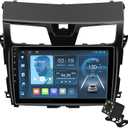10.1 inches Android 10 Double Din Car Stereo for Nissan Altima 2013-2015 IPS Touchscreen Screen Car Radio with Carplay & Android Auto Support Backup Camera GPS FM Navi BT