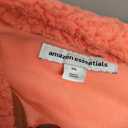 Amazon Essentials Women's Sherpa Long-Sleeve Mock Neck Full-Zip Jacket with Woven Trim, Brown Coral Pink Color Block, XX-Large