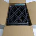 Garden Trellis for Climbing Plants Outdoor 5.25 FT, Plastic Coated Iron Pipe Metal Support Wall Tall Plant Trellis Fence with 20 Ties for Ivy Vines Rose Black