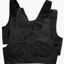 Hanes Women's Scoopneck Cotton Bralette Crop Top (3 Pack)