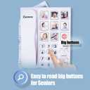 Big Button Phone for Seniors, Corded Landline Telephone with Handsfree Function and 9 Groups of Memory, One-Touch Dialling,Suitable People with Vision Disorders/Hearing Damage (EX-LD-858HF)